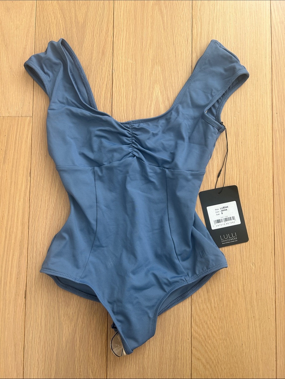 Blue pinch leotard lulli dancewear